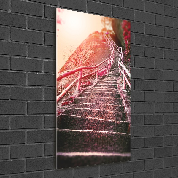 Print on acrylic Stairs in the mountains