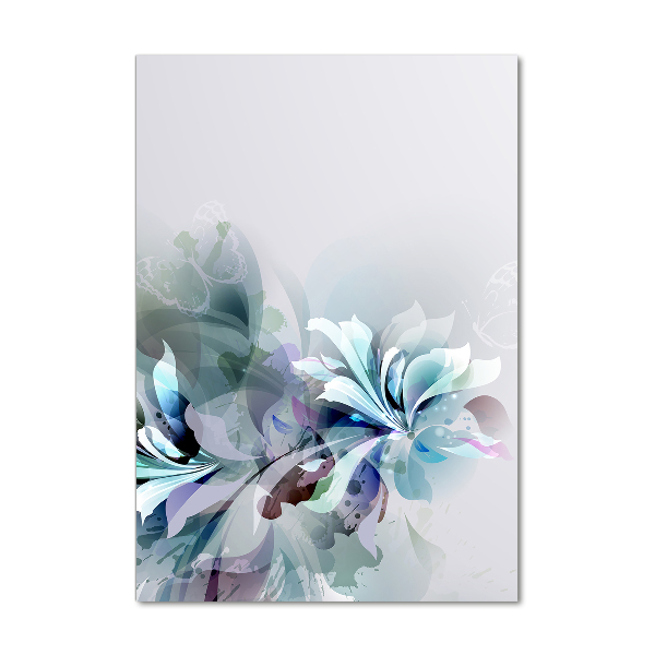 Print on acrylic Abstract flowers