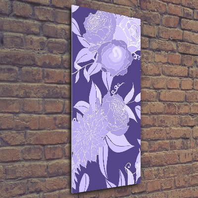 Print on acrylic Floral pattern