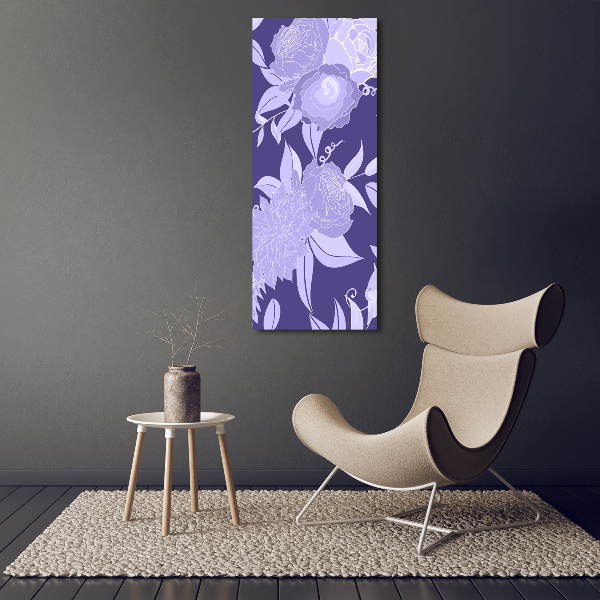 Print on acrylic Floral pattern