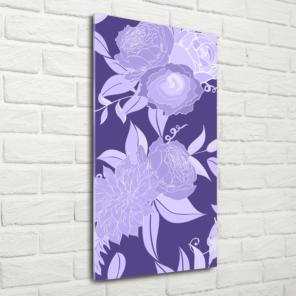 Print on acrylic Floral pattern