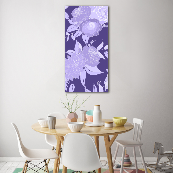 Print on acrylic Floral pattern