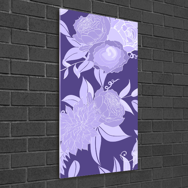 Print on acrylic Floral pattern