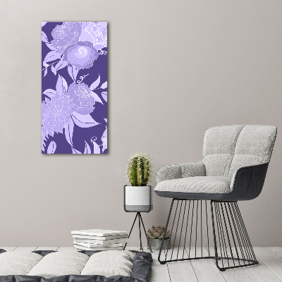 Print on acrylic Floral pattern