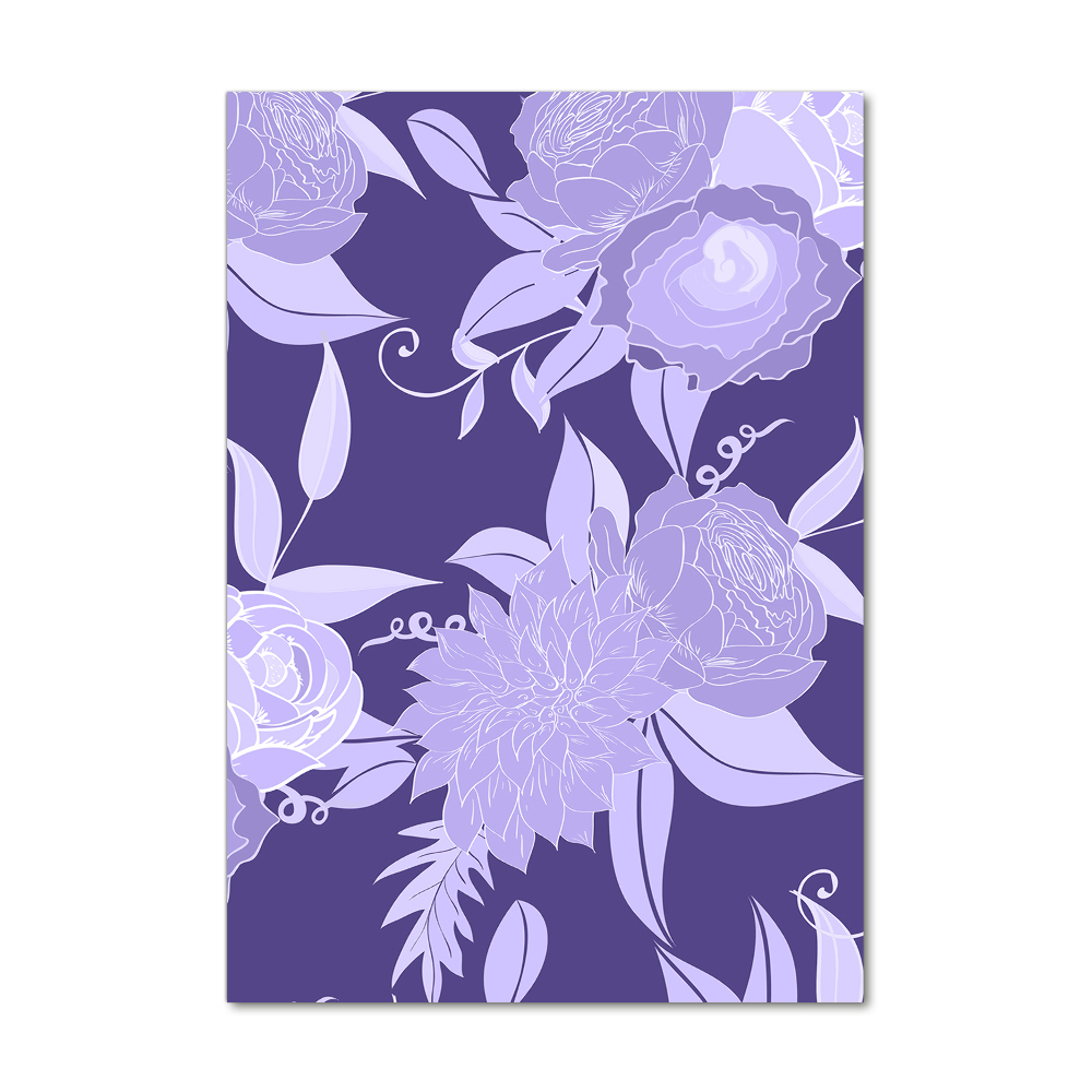 Print on acrylic Floral pattern