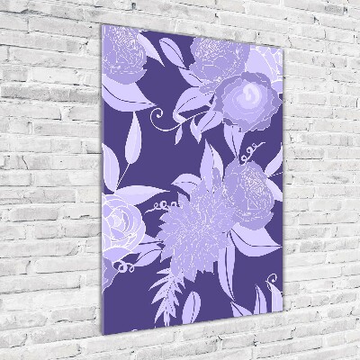 Print on acrylic Floral pattern