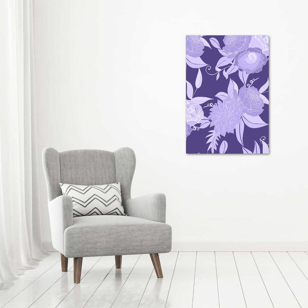 Print on acrylic Floral pattern