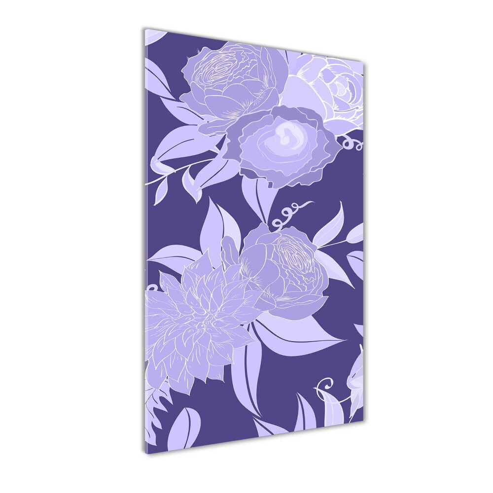 Print on acrylic Floral pattern