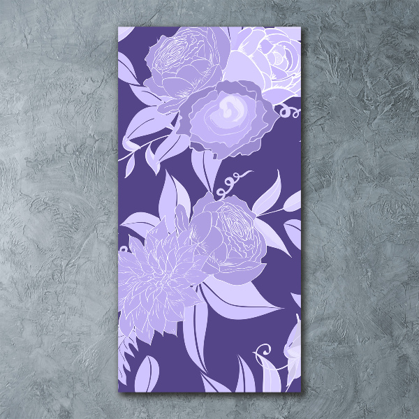 Print on acrylic Floral pattern