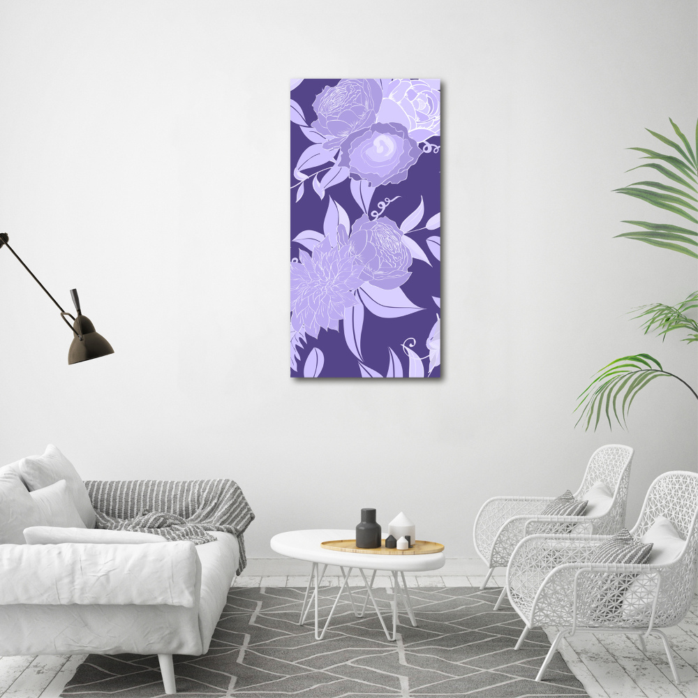 Print on acrylic Floral pattern