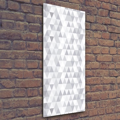 Print on acrylic Gray triangles