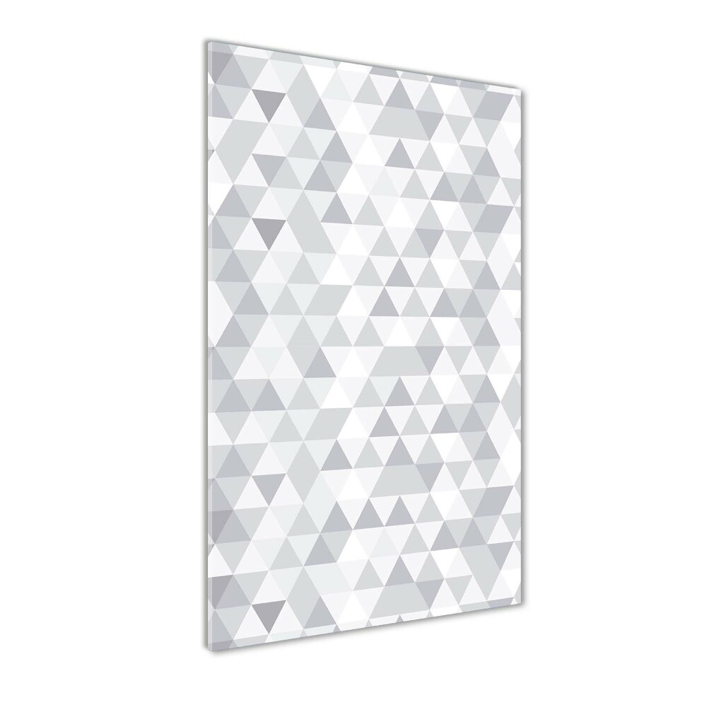 Print on acrylic Gray triangles