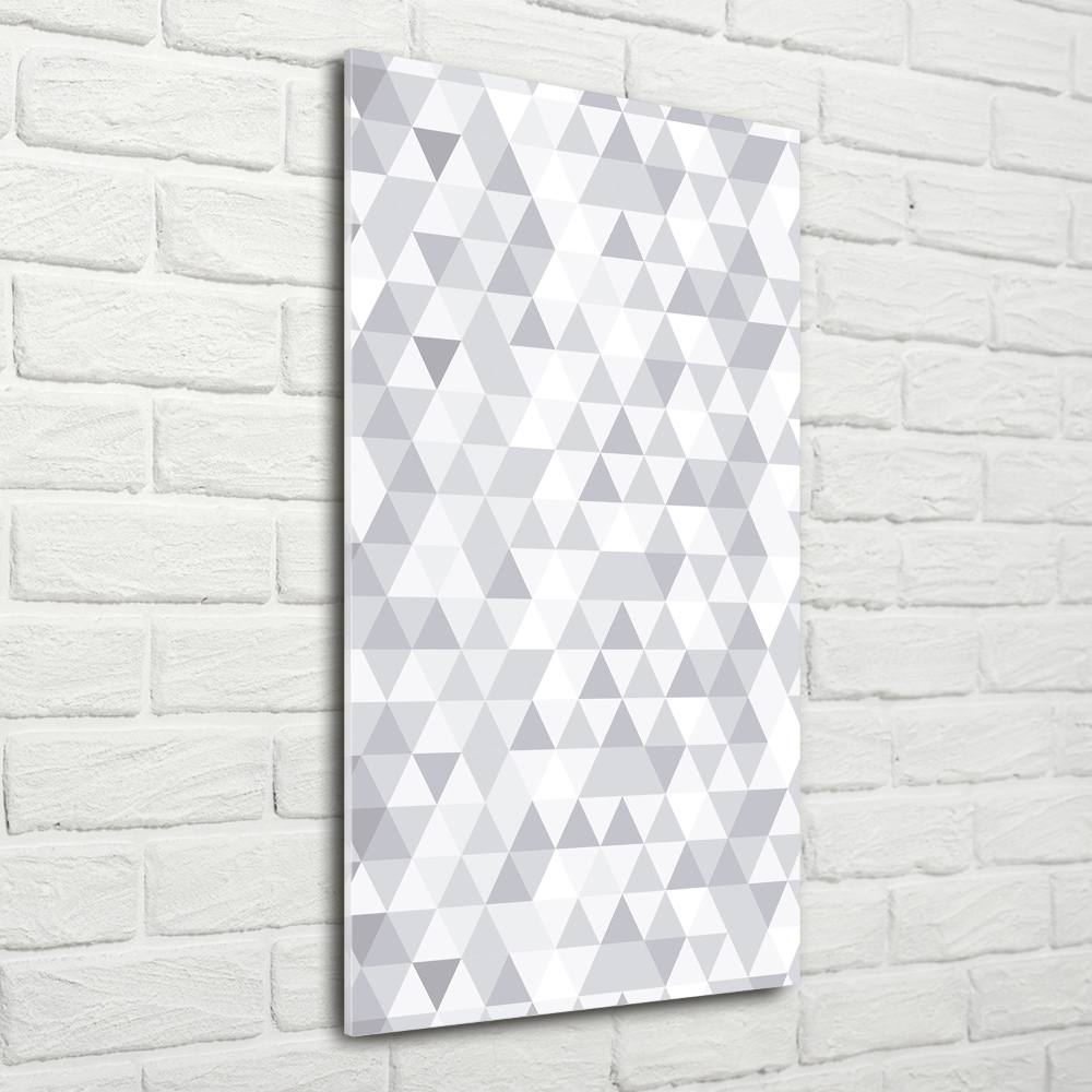 Print on acrylic Gray triangles