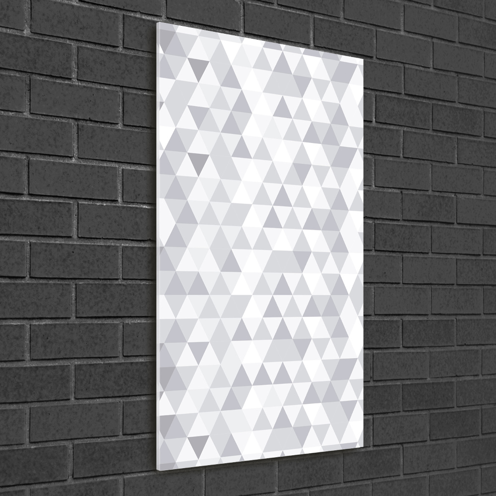 Print on acrylic Gray triangles