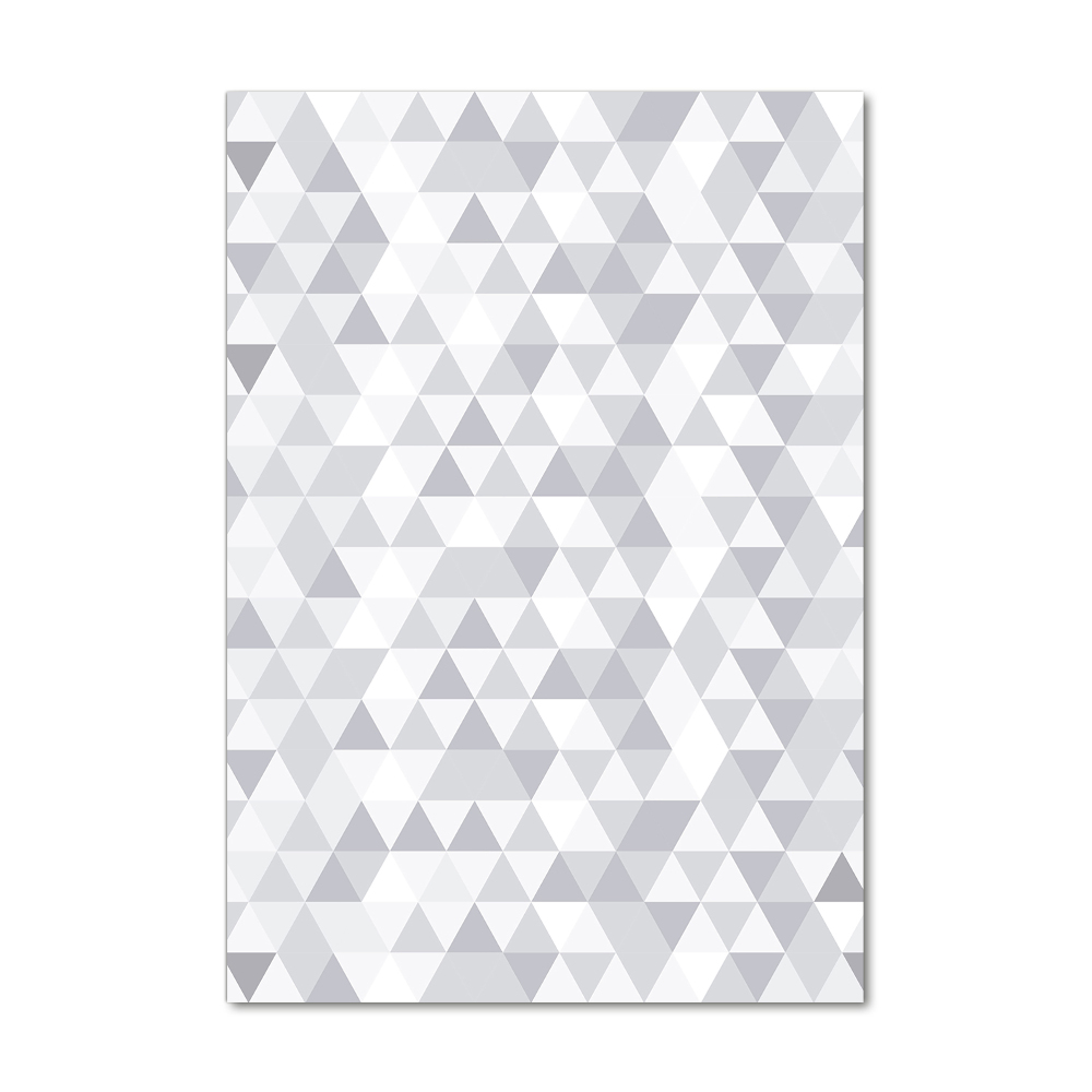 Print on acrylic Gray triangles