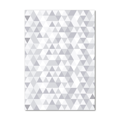 Print on acrylic Gray triangles