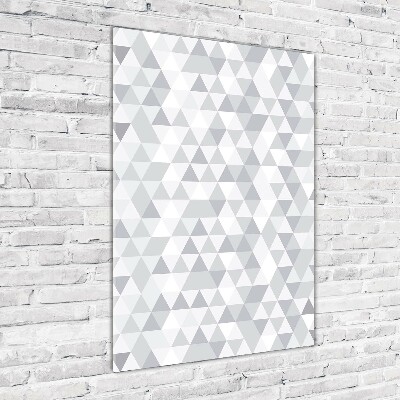 Print on acrylic Gray triangles