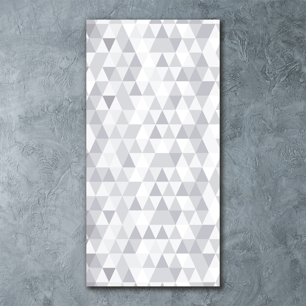 Print on acrylic Gray triangles