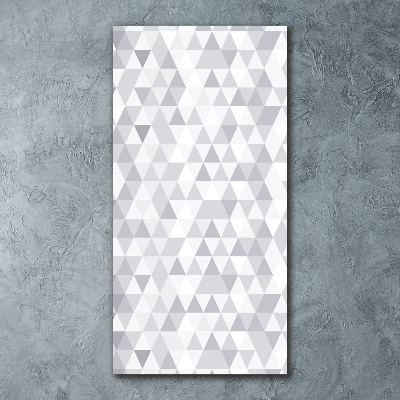 Print on acrylic Gray triangles