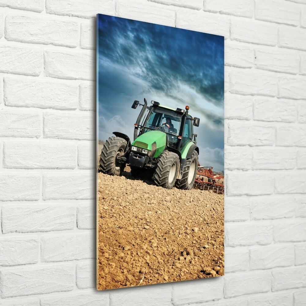 Acrylic print Tractor