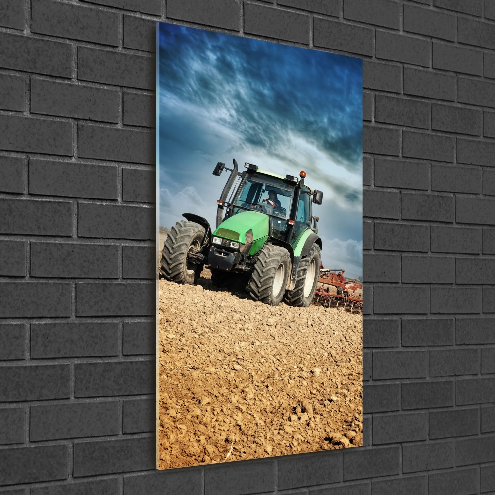 Acrylic print Tractor