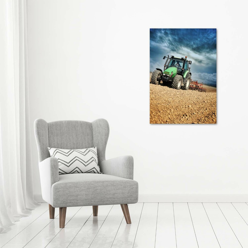 Acrylic print Tractor