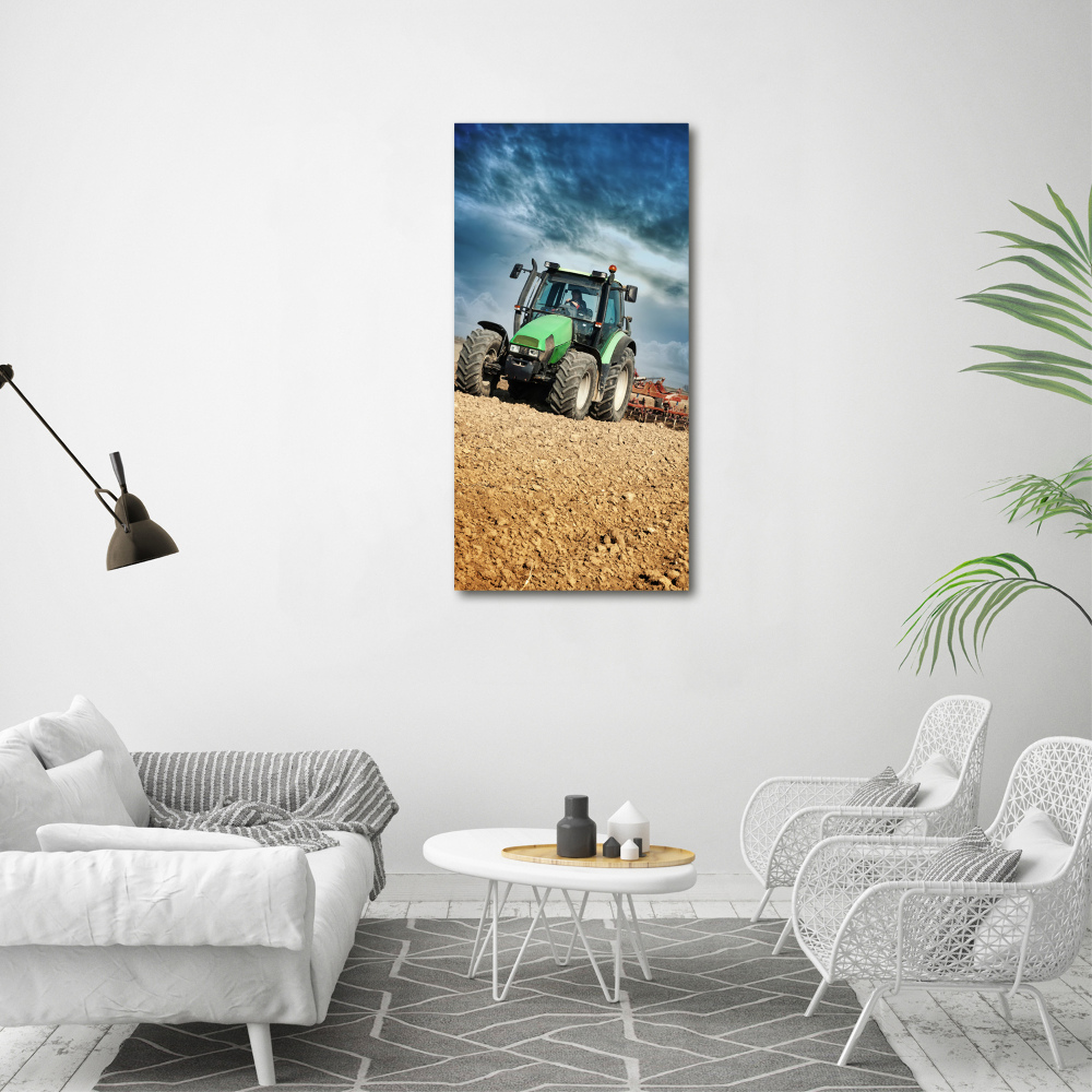 Acrylic print Tractor