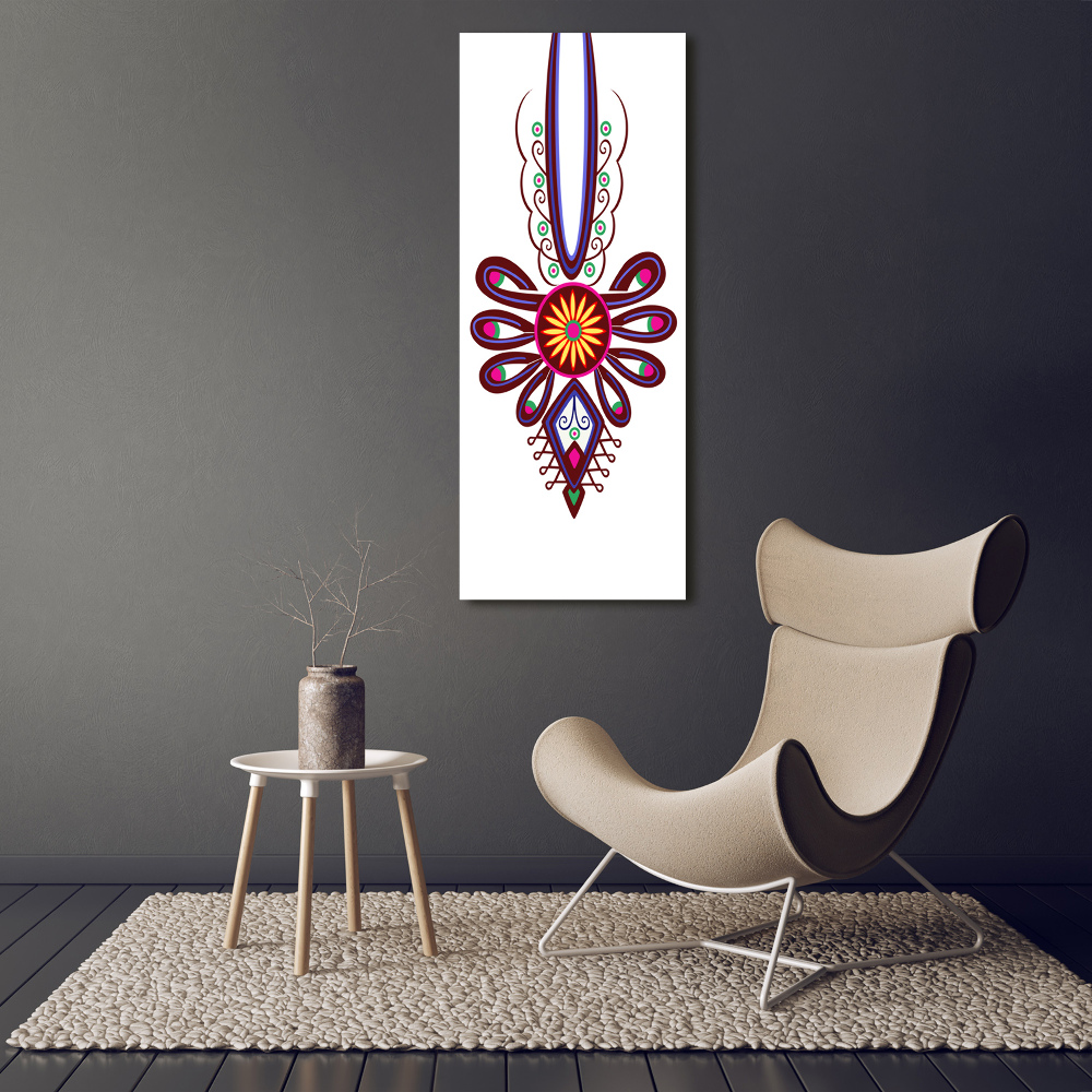 Acrylic wall art Polish folk pattern