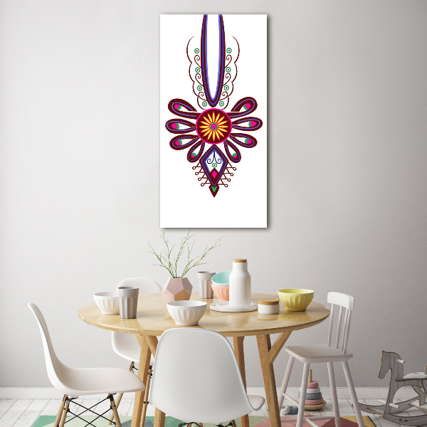 Acrylic wall art Polish folk pattern