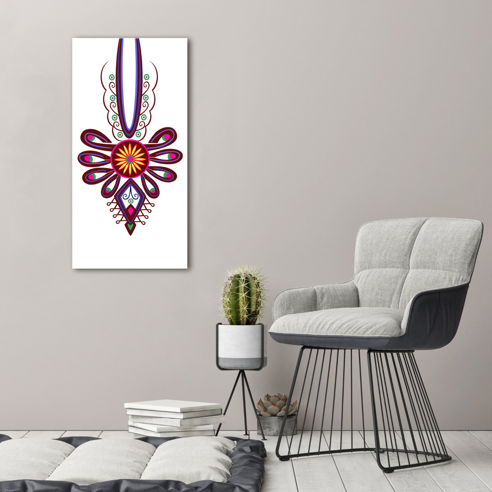 Acrylic wall art Polish folk pattern