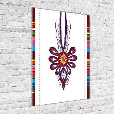 Acrylic wall art Polish folk pattern