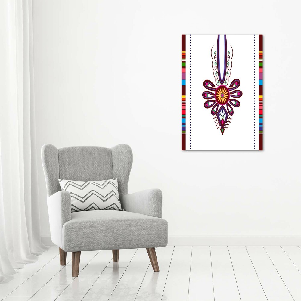 Acrylic wall art Polish folk pattern