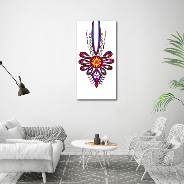 Acrylic wall art Polish folk pattern