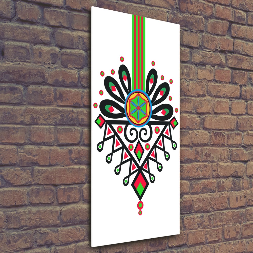 Wall art acrylic Polish folk pattern