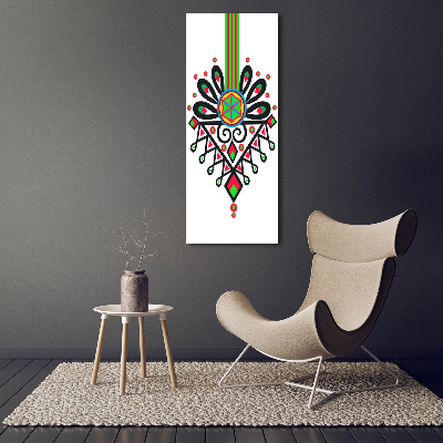 Wall art acrylic Polish folk pattern