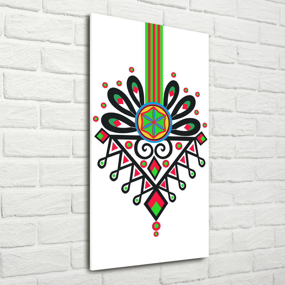 Wall art acrylic Polish folk pattern