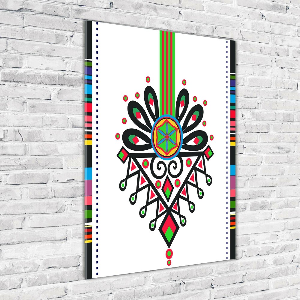 Wall art acrylic Polish folk pattern