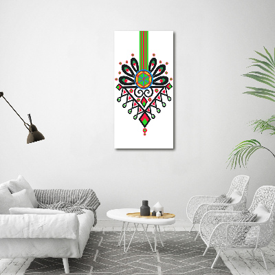 Wall art acrylic Polish folk pattern