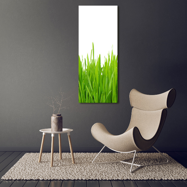 Acrylic wall art green grass