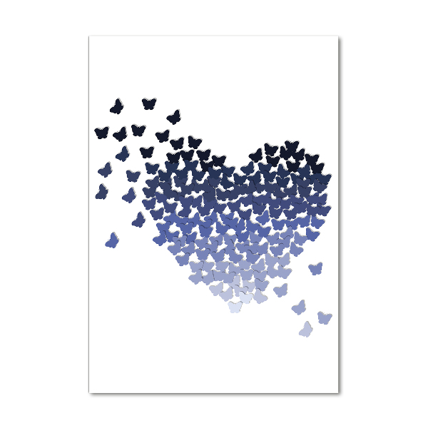 Print on acrylic Butterfly heart