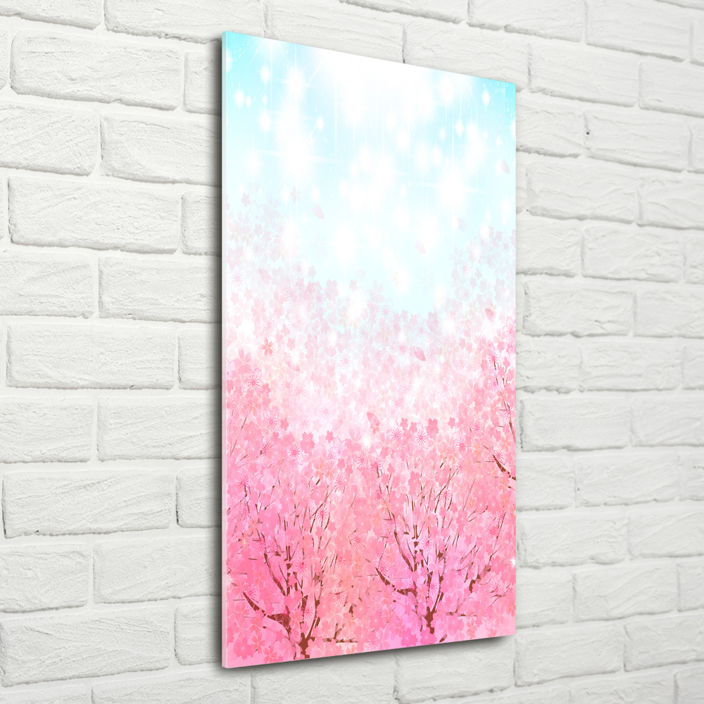 Wall art acrylic Cherry blossoms