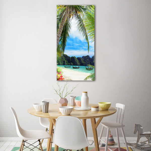 Print on acrylic Tropical beach