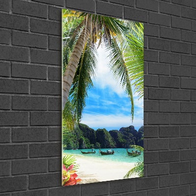 Print on acrylic Tropical beach