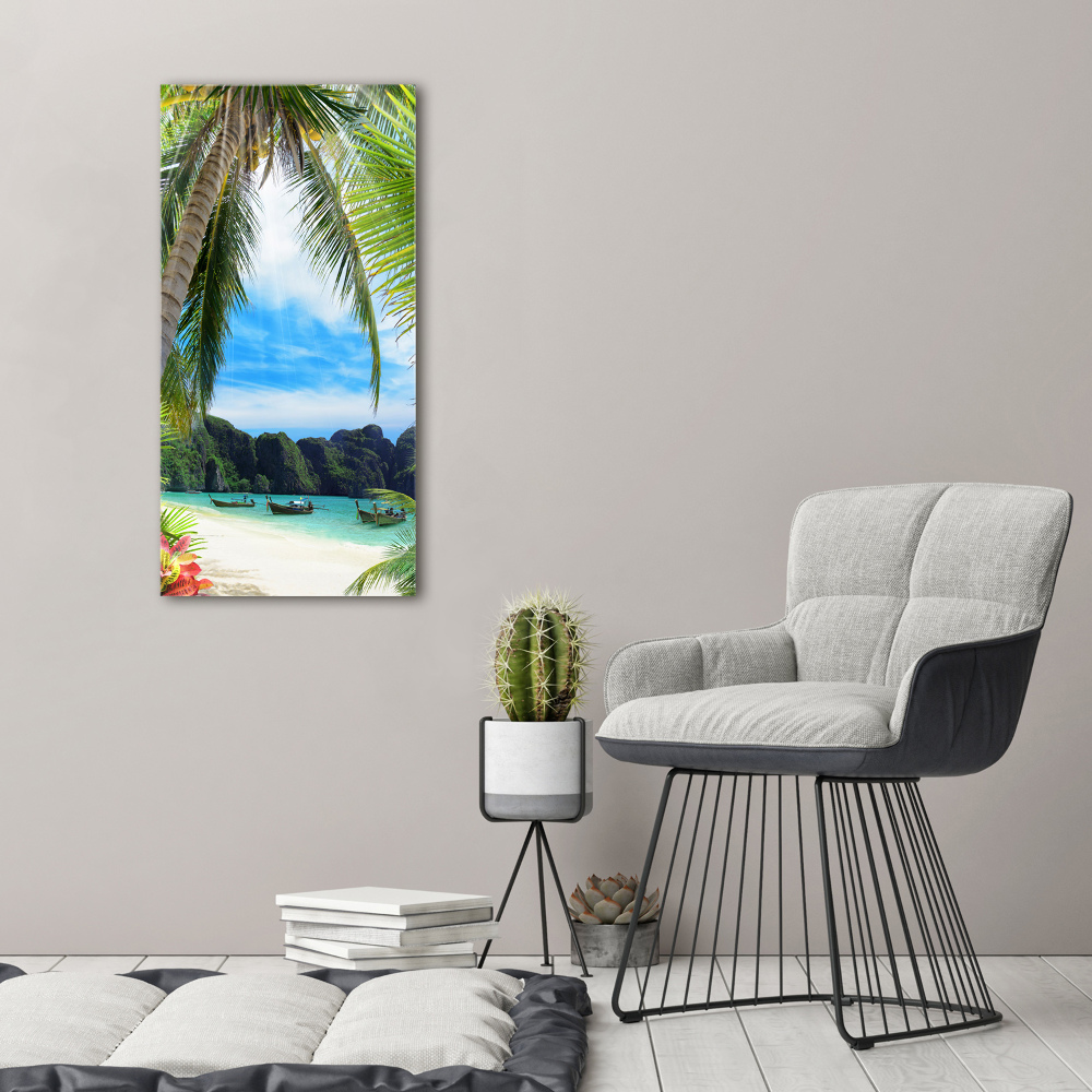 Print on acrylic Tropical beach