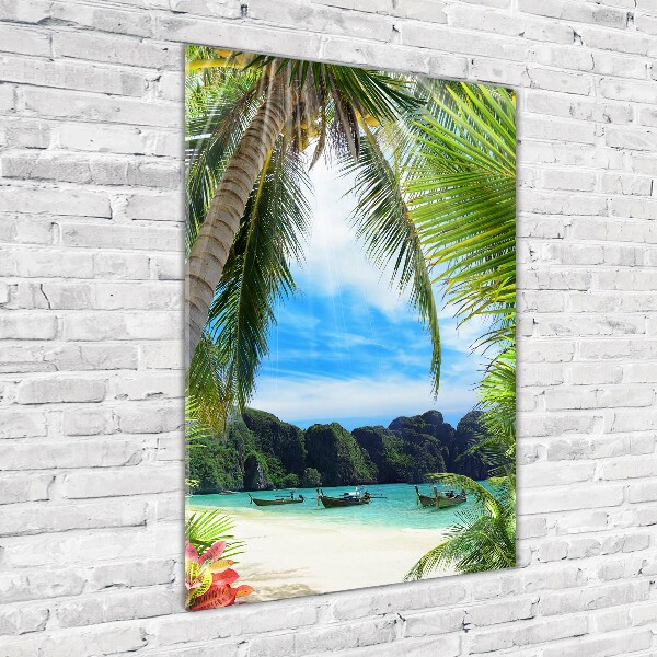 Print on acrylic Tropical beach