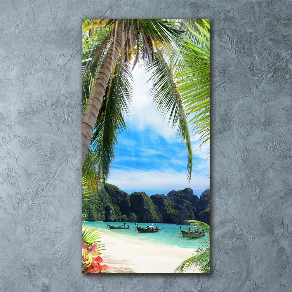 Print on acrylic Tropical beach