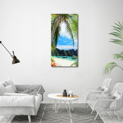 Print on acrylic Tropical beach