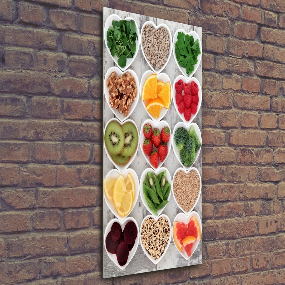 Wall art acrylic Healthy food