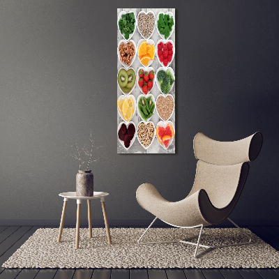 Wall art acrylic Healthy food