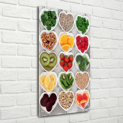 Wall art acrylic Healthy food